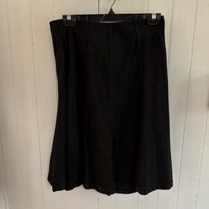 Carmen Marc Valvo Black Panel with Ribbing Skirt 12